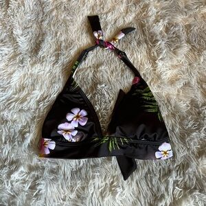 Barefoot Miss Of California floral bikini top